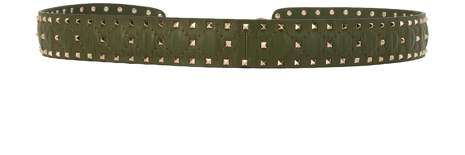 Valentino Rockstud Bag Strap, &pound;250, Accessories, Khaki, Leather, Back view